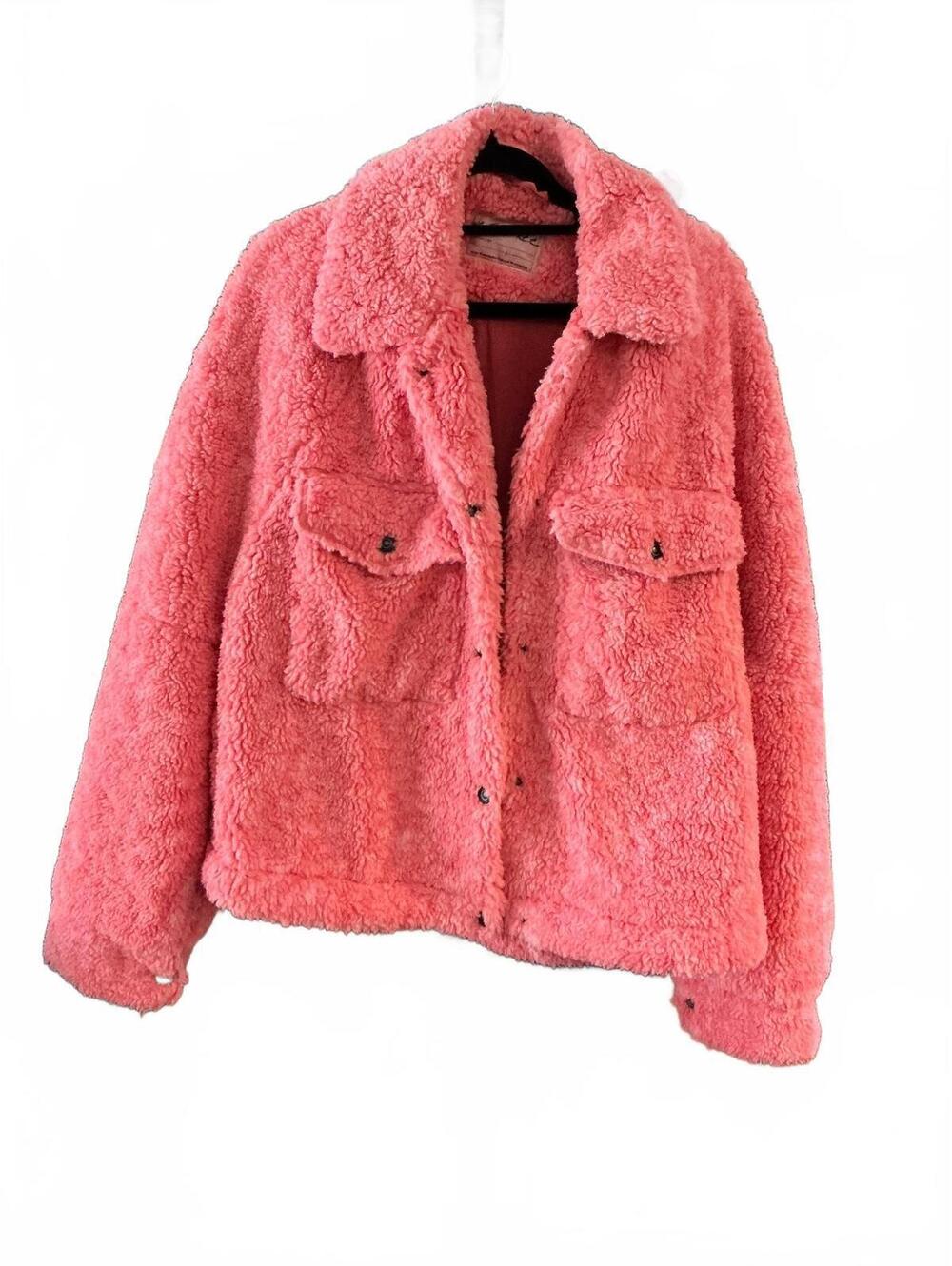 #FP044 We The Free Teddy Swing Faux Fur Jacket, size L
